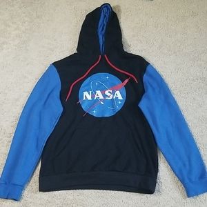 Blue and black nasa hoodie